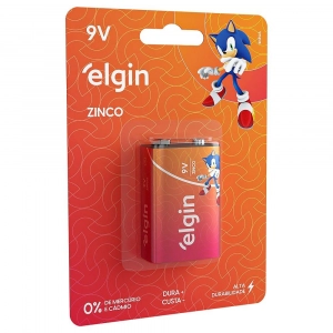 Bateria Zinco 9V Elgin
