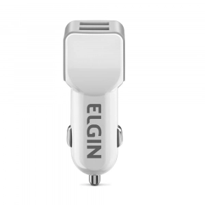 Carregador USB Veicular com 2 Saídas Elgin