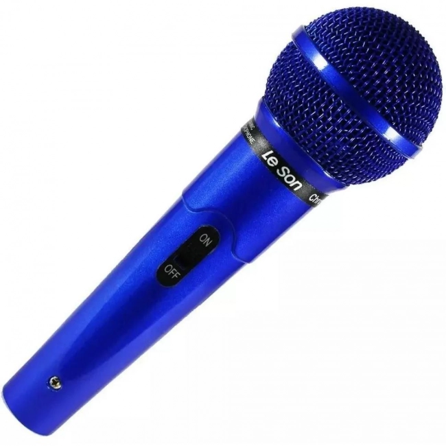 Microfone Com Fio Mc200 Azul LeSon