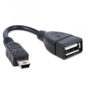 Cabo USB Fêmea x Mini USB 20 cm