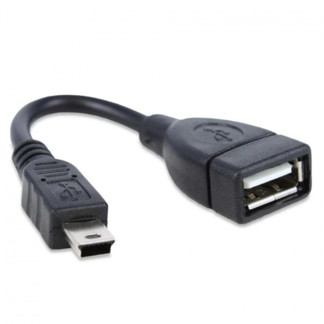 Cabo USB Fêmea x Mini USB 20 cm