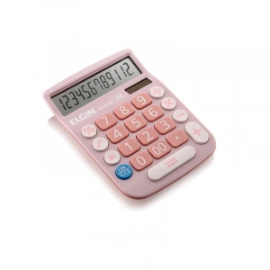 Calculadora de Mesa Mv4130 Rosa Elgin