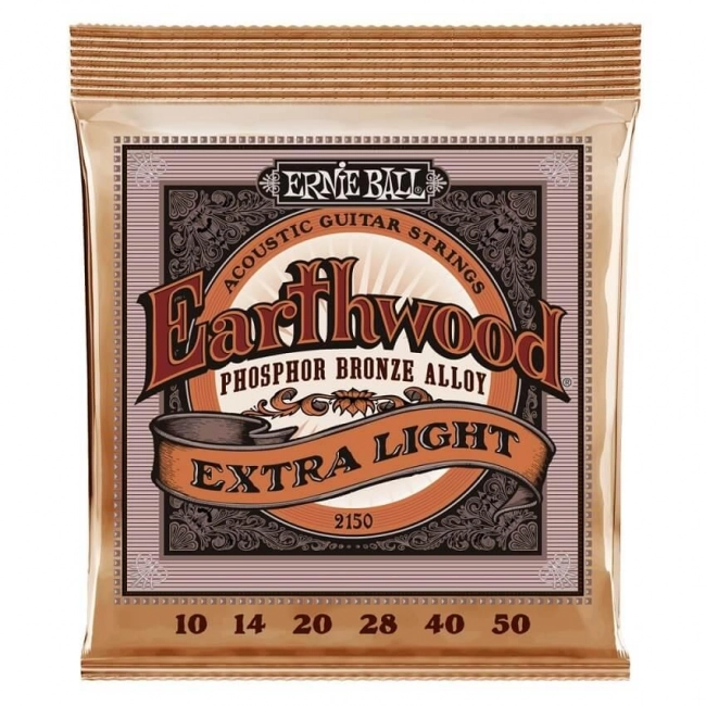 Encordoamento para Violão em Aço Phosphor Bronze .010 Earthwood Ernie Ball