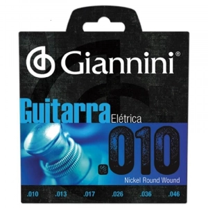 Encordoamentos para Guitarra Elétrica .010 GEEGST10 Giannini