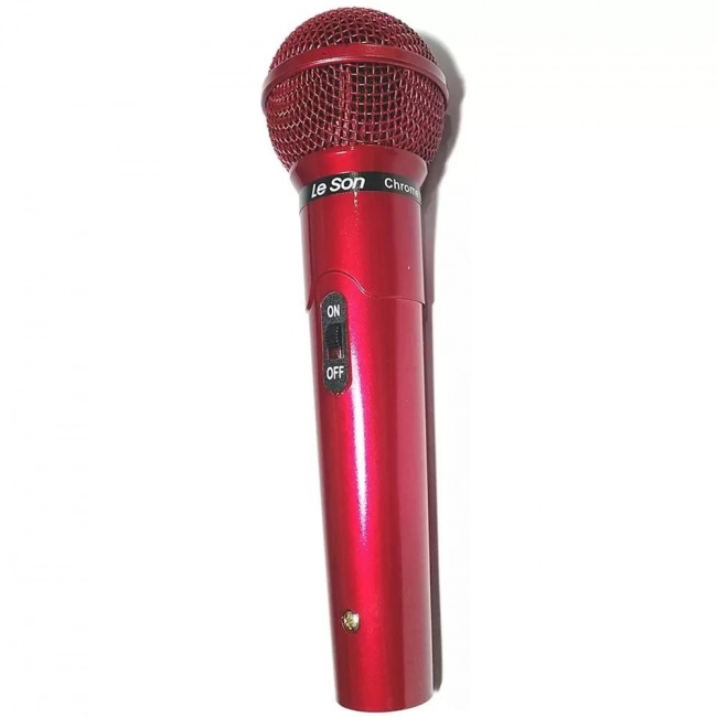 Microfone Com Fio Mc200 Vermelho LeSon