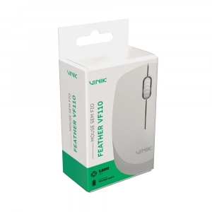 Mouse Sem Fio VF120 Branco Vinik