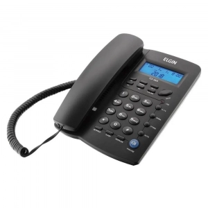 Telefone com Identificador de Chamadas TCF-3000 Preto Elgin